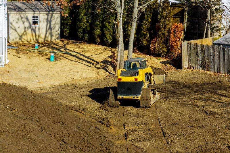 Yard Sloping with Heavy Equipment